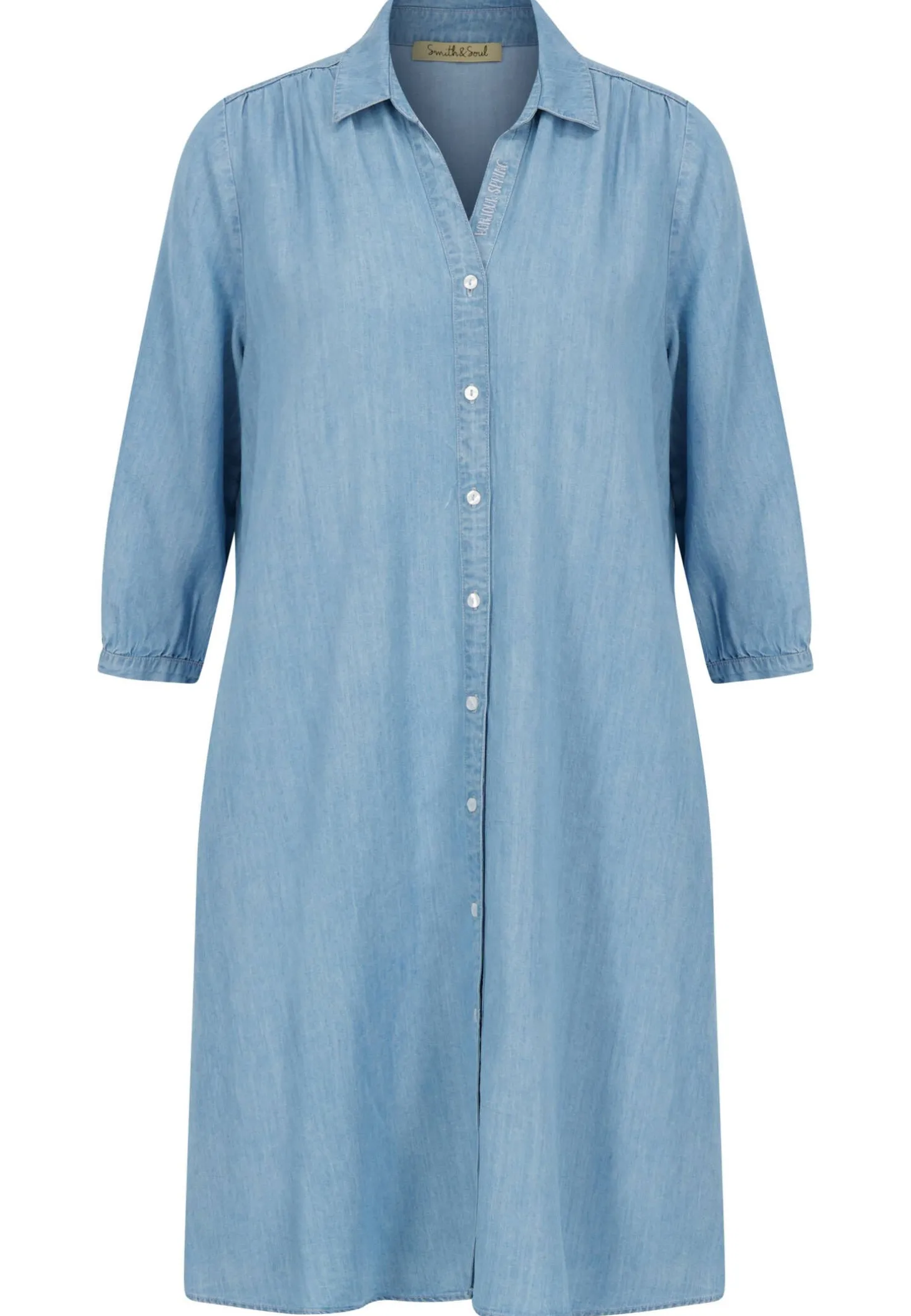 Damen Hemdblusenkleid aus Lyocell