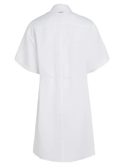 Damen Hemdblusenkleid mit Leinen Relaxed Fit