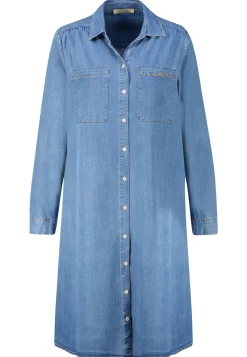 Damen Hemdblusenkleid mit Lyocell