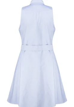 Damen Hemdblusenkleid mit Gürtel