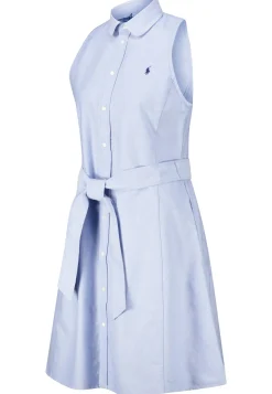 Damen Hemdblusenkleid mit Gürtel