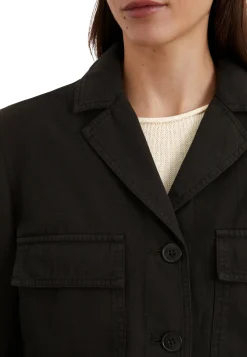 Damen Hemdjacke aus Bio-Baumwolle und Leinen