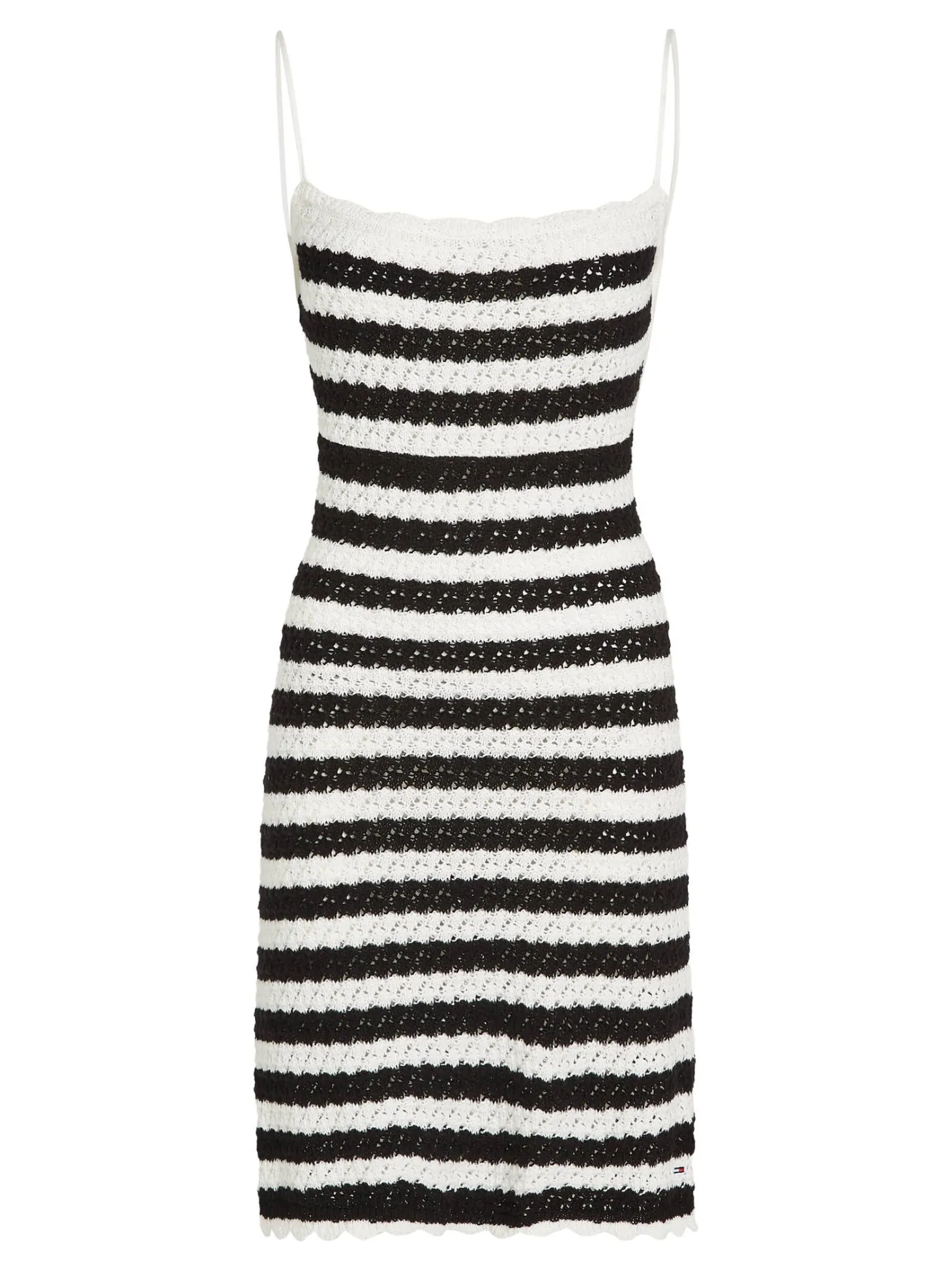 Damen Häkelstrick-Bodyconkleid