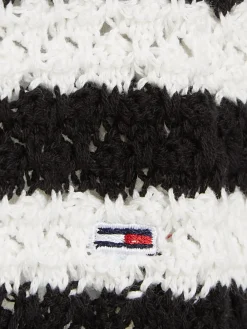 Damen Häkelstrick-Bodyconkleid