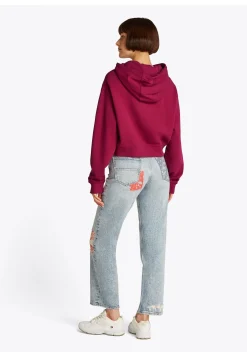 Damen Hoodie TJW RLX CROPPED SCRIPT