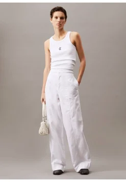 Damen Hose aus Baumwolle und Leinen SOFT LINEN PANT Relaxed Straight Fit