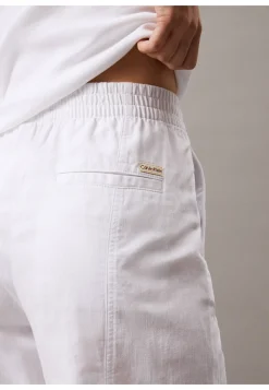 Damen Hose aus Baumwolle und Leinen SOFT LINEN PANT Relaxed Straight Fit