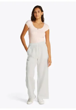 Damen Hose aus Baumwolle-Leinenmix