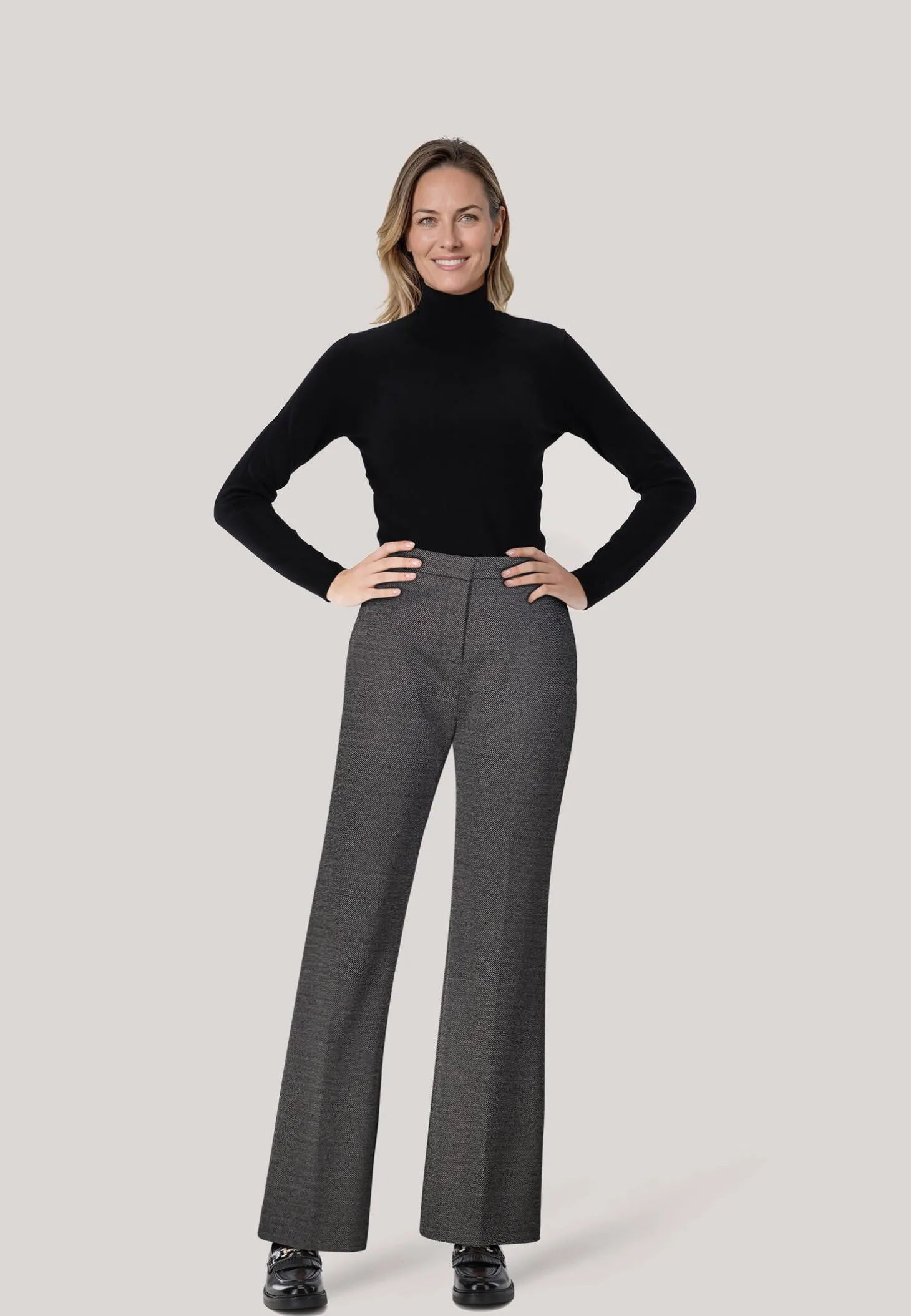 Damen Hose aus Stretch-Twill TALIA3 Slim Fit