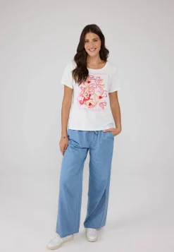 Damen Hose aus Viskose-Mix