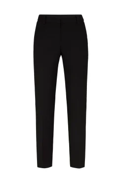 Damen Hose Crêpe-Hose in Schwarz