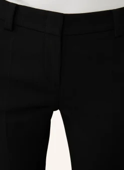 Damen Hose Crêpe-Hose in Schwarz