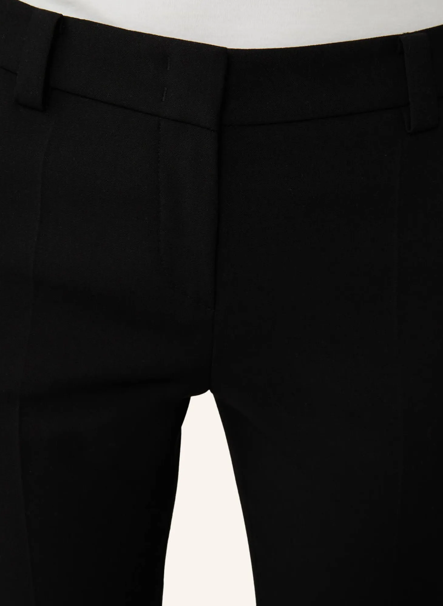 Damen Hose Crêpe-Hose in Schwarz