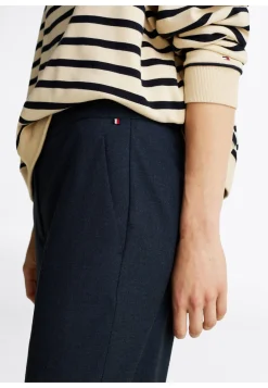 Damen Hose FLANNEL SLIM STRAIGHT PANT Slim Fit