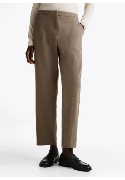 Damen Hose FLANNEL SLIM STRAIGHT PANT Slim Fit