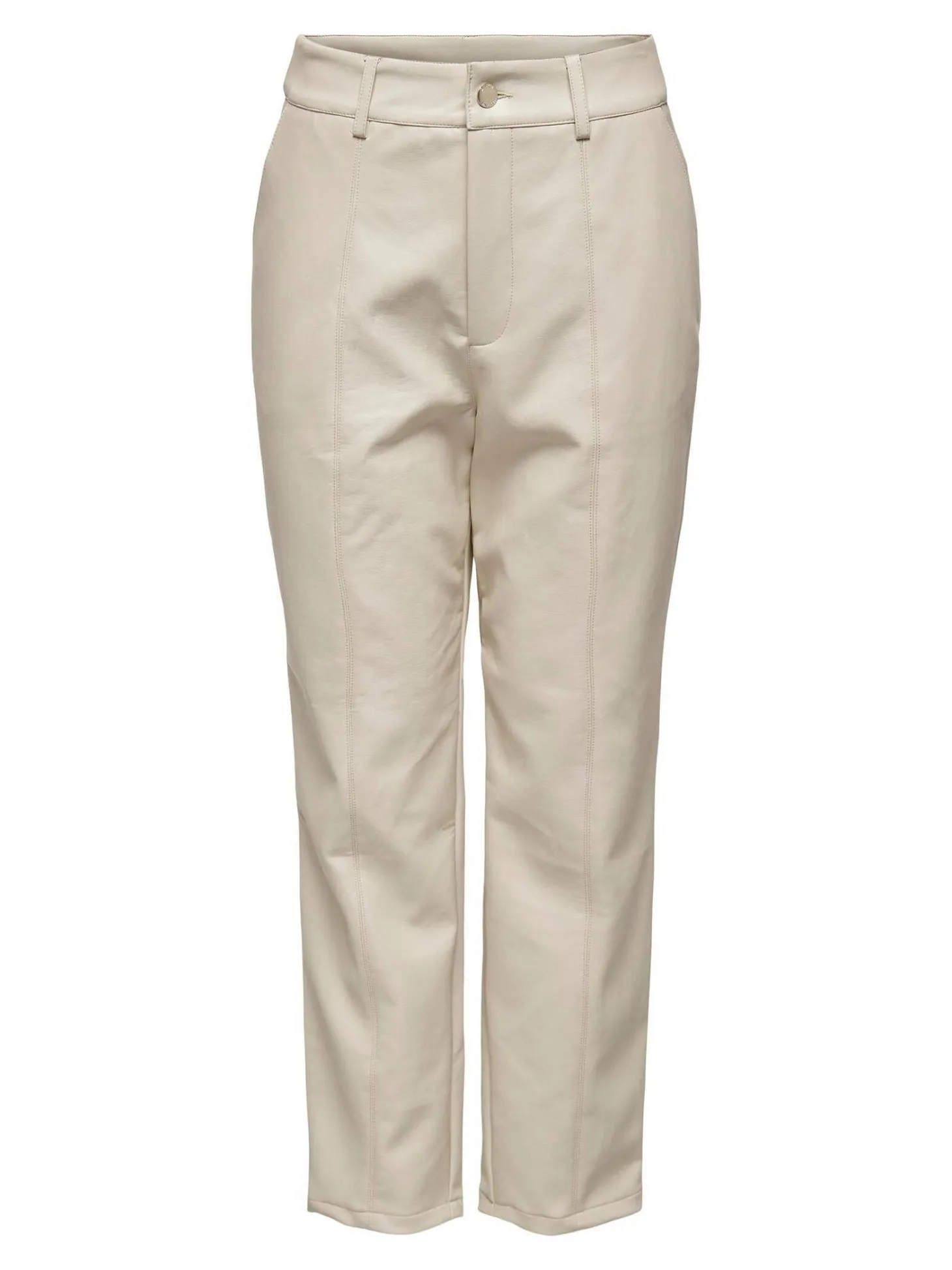Damen Hose in Lederoptik ONLJACKY FAUX LEATHER ANCLE PANT