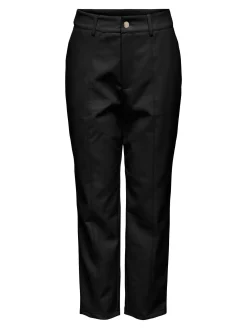 Damen Hose in Lederoptik ONLJACKY FAUX LEATHER ANCLE PANT