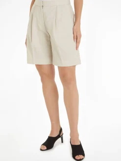 Damen Hose LINEN TAILORED SHORTS mit Leinen