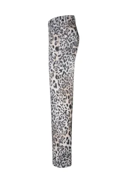 Damen Hose mit Leo-Print