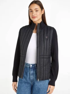 Damen Jacke im Materialmix Regular Fit