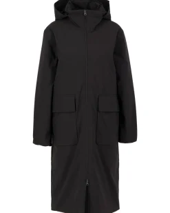 Damen Jacke lang mit Kapuze EILA Relaxed Fit