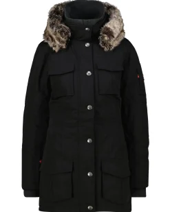 Damen Jacke SCHNEEZAUBER mit abnehmbarem Kunstpelz