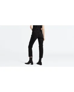 Damen Jeans 501 CROP BLACK SPROUT