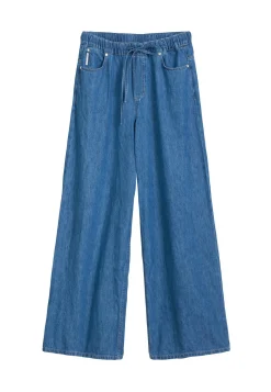 Damen Jeans aus Bio-Baumwolle, Lyocell und Leinen Wide Fit