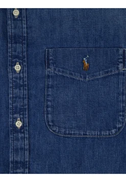 Damen Jeansbluse aus Baumwolle