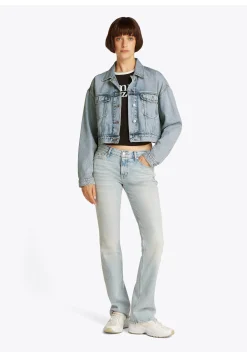 Damen Jeansjacke OVERSIZED CROPPED FIT TRUCKER JACKET