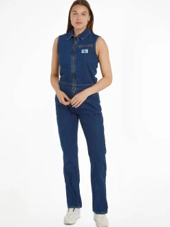 Damen Jeansoverall ZIP THROUGH JUMPSUIT