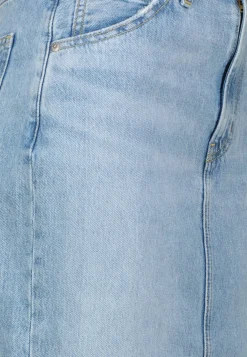 Damen Jeansrock HR BLACK SLIT SKIRT RIVETING CL