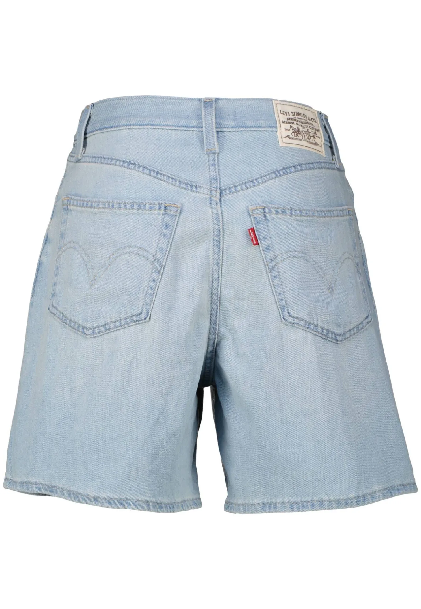 Damen Jeansshorts mit Leinen HIGH RISE BAGGY