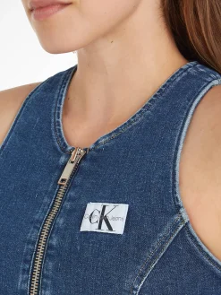 Damen Jeanstop mit Reißverschluss