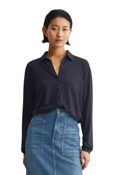 Damen Jerseybluse Loose Fit