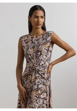 Damen Jerseykleid mit Twist-Effekt