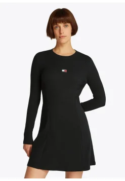 Damen Jerseykleid TJW FIT & FLARE BADGE DRESS