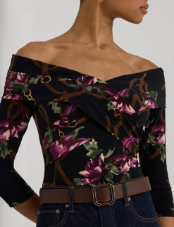 Damen Jerseyshirt Schulterfrei