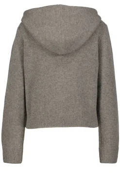 Damen Kaschmir-Strickjacke mit Kapuze HOODY CARDIGAN