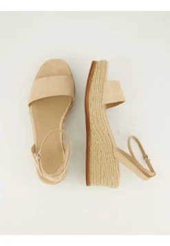 Damen Keilsandaletten ESPADRILLE mit Wildleder