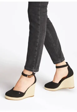 Damen Keilsandaletten FLAG HIGH WEDGE ESPADRILLE CLOSED TOE