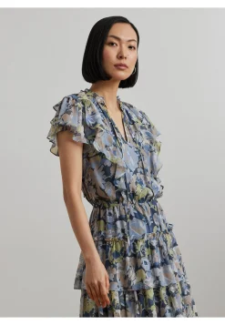 Damen Kleid aus Georgette-Gewebe