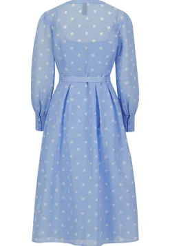 Damen Kleid aus Leinen und Seide