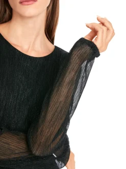 Damen Kleid aus Metallic-Jersey