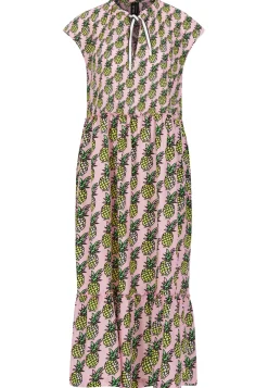 Damen Kleid im Allover-Ananas-Print