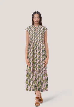 Damen Kleid im Allover-Ananas-Print