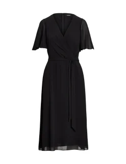 Damen Kleid in Wickeloptik Fit-and-Flare