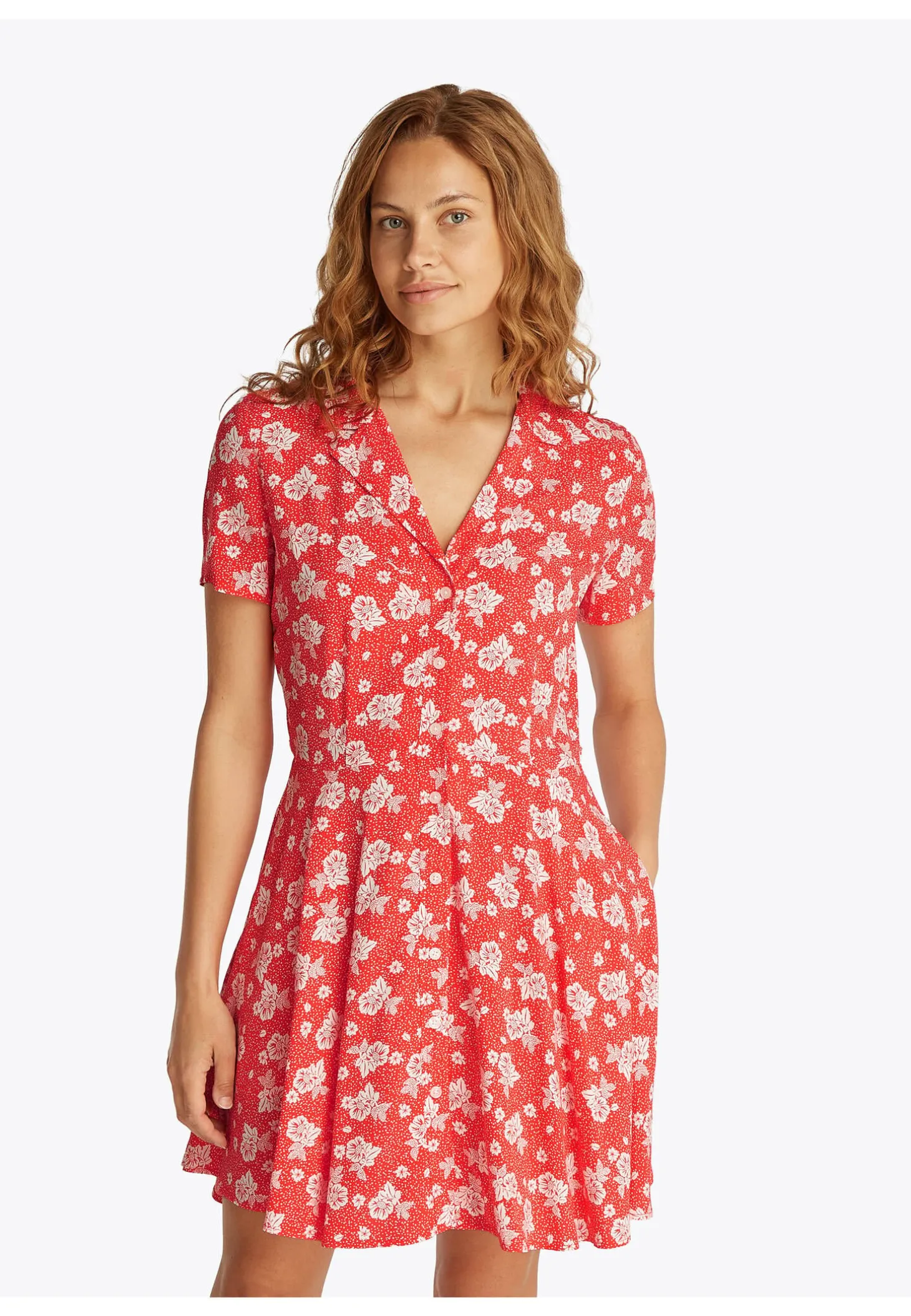 Damen Kleid mit Blumenprint