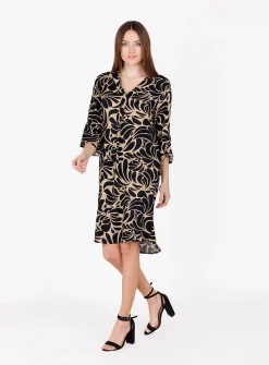 Damen Kleid WD BOUNCE V-NECK aus Viskose