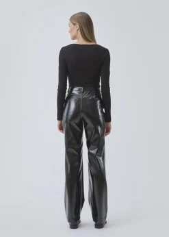 Damen Kunstlederhose BILMD